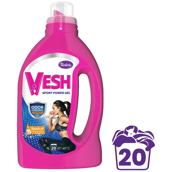 VIOLETA Vesh mosogél active sport, 1 l