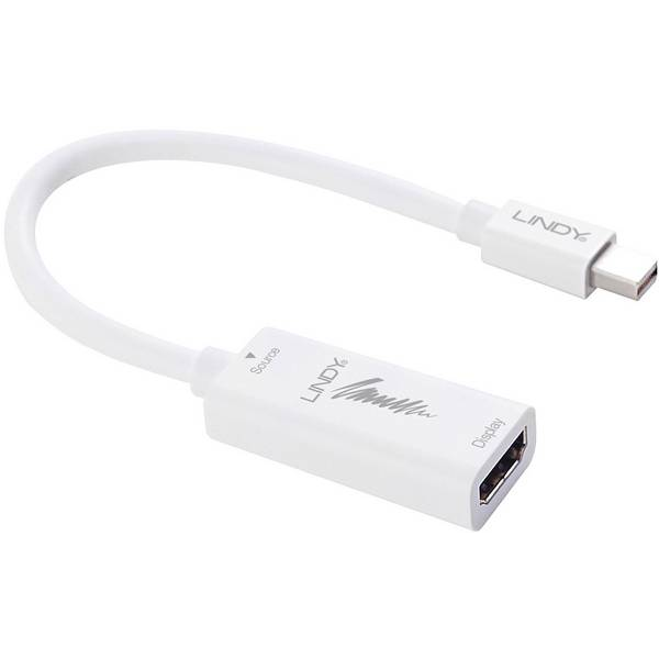 Lindy 41014 video átalakító kábel 0,2 M Mini DisplayPort HDMI A-típus (Standard) Fehér (41014)