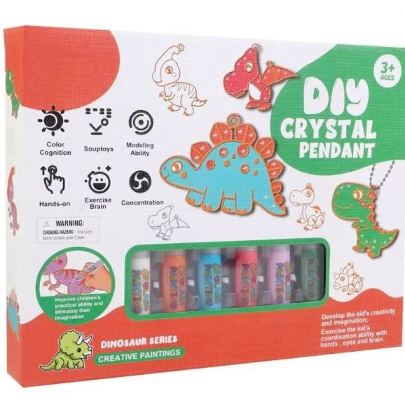 Manyuk Toys Csináld magad dinoszaurusz kristály-medál szett (JC99-5) (JC99-5)