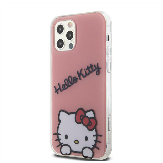 Hello Kitty IML Daydreaming Logo iPhone 12 / 12 Pro telefon tok - Pink