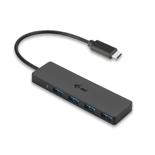 i-tec Advance C31HUB404 rozbočovač rozhraní USB 3.2 Gen 2 (3.1 Gen 2) Type-C 5000 Mbit/s Černá