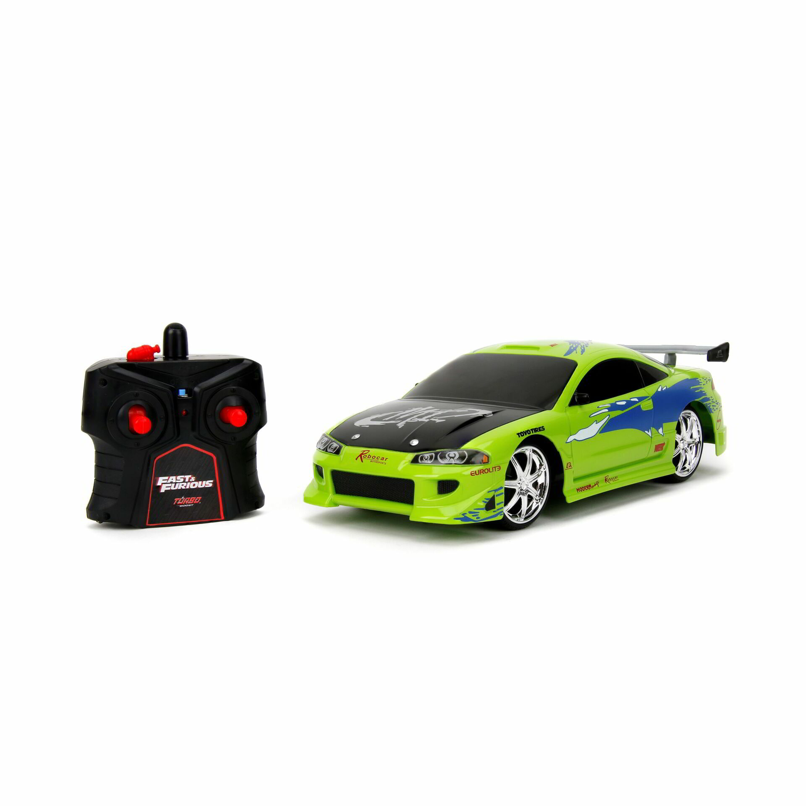 Jada Fast & Furious RC 1995 Mitsubishi Eclipse 1:16 Távirányítós Autó (253206014)