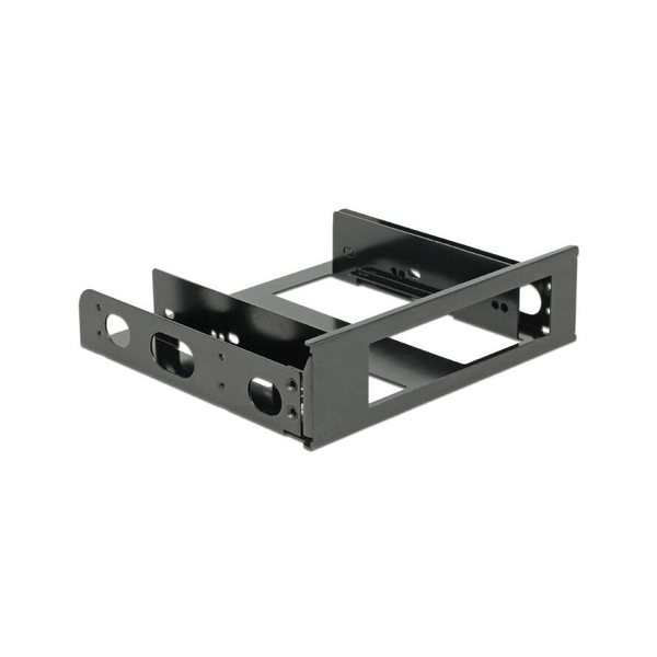 DELOCK Einbaurahmen 1x 3,5" für 5,25"Schachr Alu schwarz