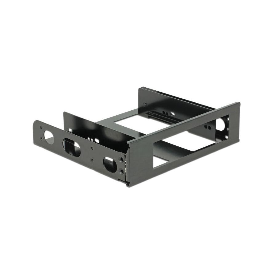 Delock 18267 5.25" - 3.5" HDD beépítő keret - Fekete (18267)