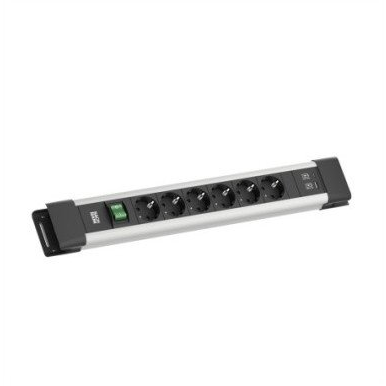 Bachmann BM005920 Elosztó kapcsolóval Szürke, Fekete Védőérintkezős 1 db (BM005920)