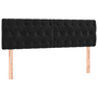 Pat box spring cu saltea, negru, 140x190 cm, catifea