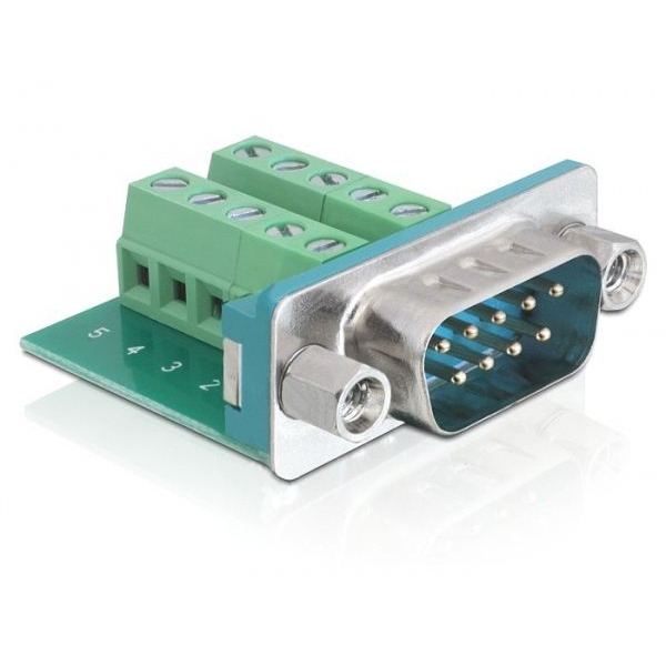 Delock DL65269 D-Sub 9 pines apa -> terminál blokk 10 pines adapter (DL65269)