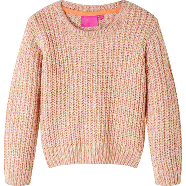 Gyerek pulóver kötött puha rózsaszín 140