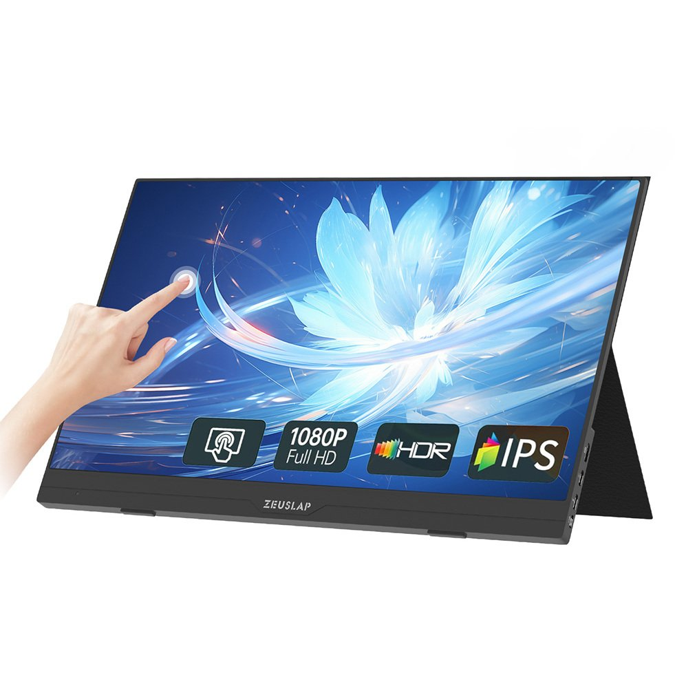 Zeuslap AT156 15.6" FHD IPS érintőképernyős hordozható monitor (ZEUSLAP AT156)