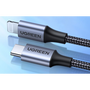 Ugreen 60761 кабел за мобилен телефон Черен 2 м USB C Lightning