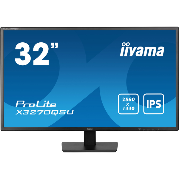 iiyama ProLite X3270QSU-B1 LCD monitor 81,3 cm (32") 2560 x 1440 px Wide Quad HD LED Čierna