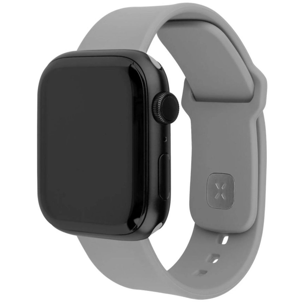FIXED Mágneses szilikon óraszíj Apple Watch 42/44/45/46/49mm világos szürke