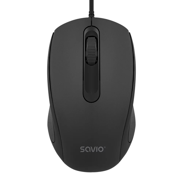 Savio MB-02 vezetékes egér 1200 DPI fekete