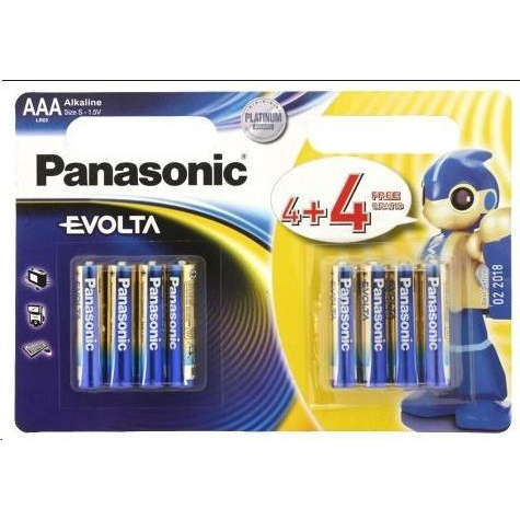 Alkalická baterie Panasonic AAA (R3) 8 ks