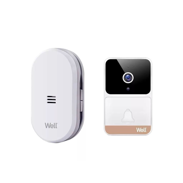 Well Smart videó kaputelefon szett  Wi-Fi-s akkumulátoros HD  fehér (Doorbell-Charm-WL)