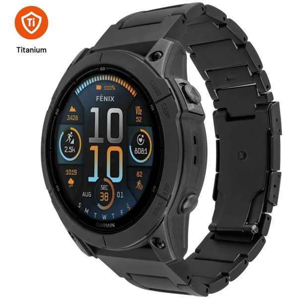 FIXED titanový pro Garmin QuickFit 22mm, černý