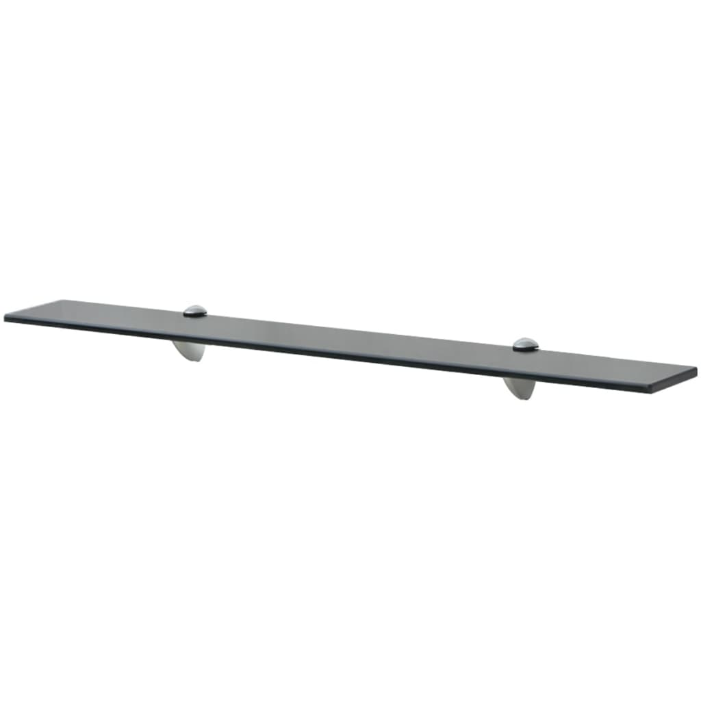 2 db lebegő üvegpolc 80 x 20 cm 8 mm (3051531)