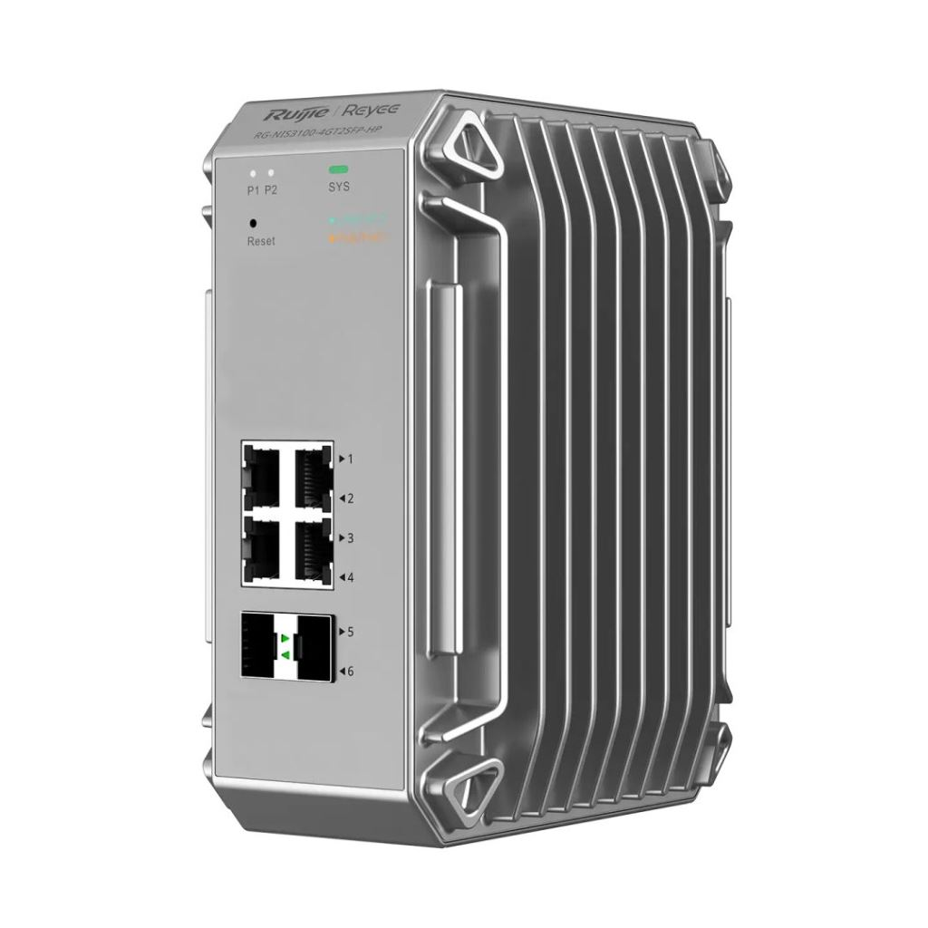 PRIEMYSELNÝ SWITCH POE RG-NIS3100-4GT2SFP-HP 4-PORTOVÝ SFP REYEE (RG-NIS3100-4GT2SFP-HP)