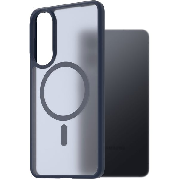 AlzaGuard Matte Samsung Galaxy S25 EDGE sötétkék MagSafe tok