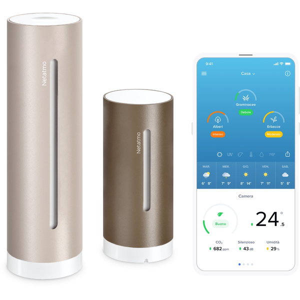 Netatmo NWS-S-EC digital vejrstation Brun Wi-Fi