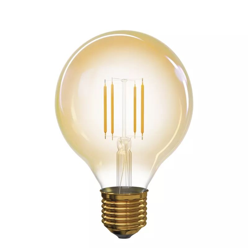 EMOS LED fényforrás nagygömb vintage filament E27 4W melegfehér (Z74304) (Z74304)