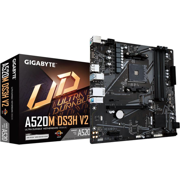 Gigabyte A520M DS3H V2 дънна платка Гнездо AM4 микро ATX
