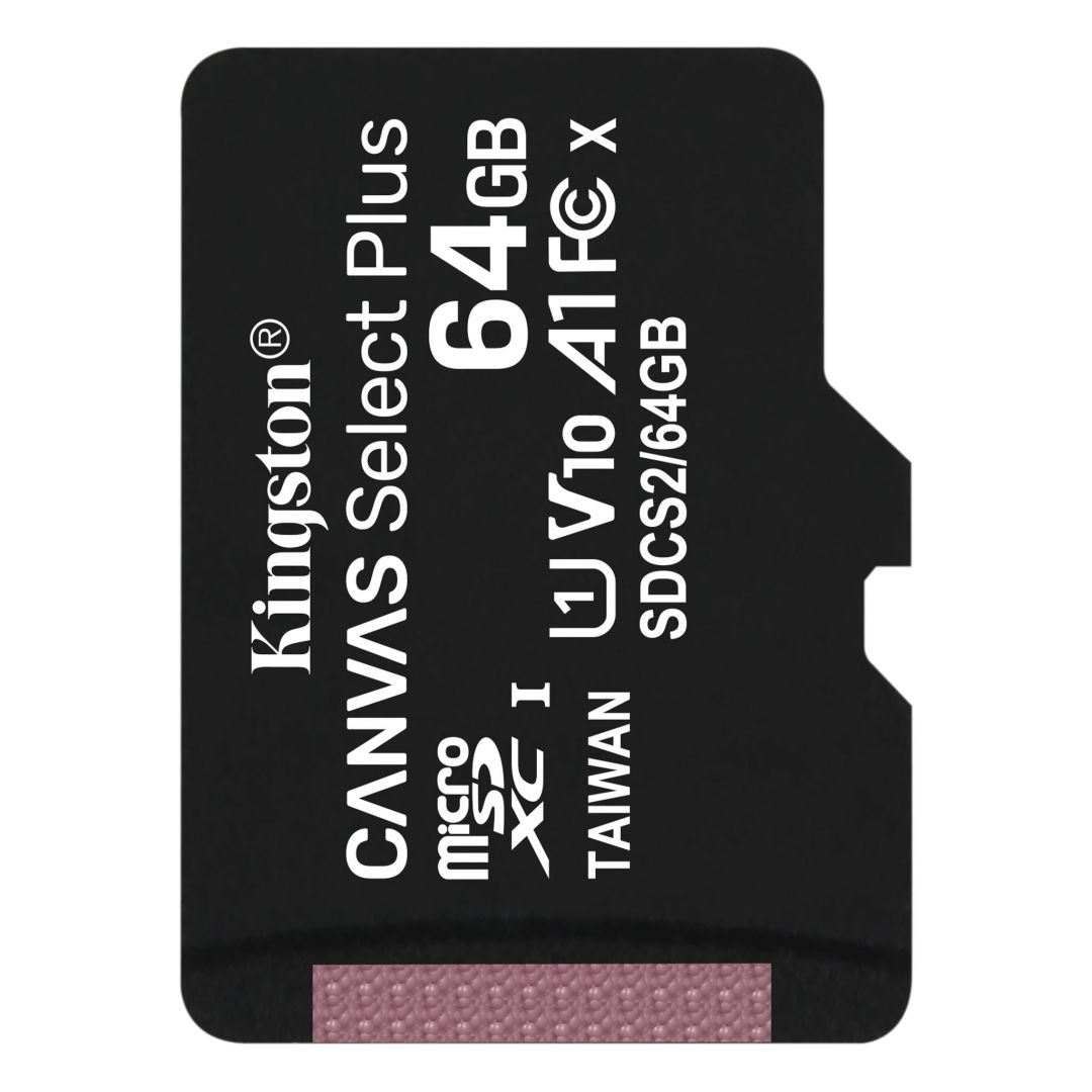 Kingston Technology Canvas Select Plus 64 GB MicroSDXC UHS-I Trieda 10 (SDCS2/64GBSP)