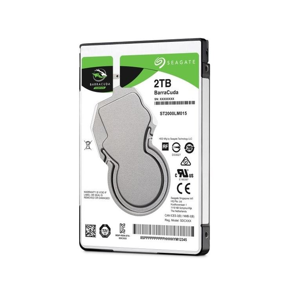 Хард диск за лаптоп Seagate BarraCuda® 2TB, 5400 об/мин, 128MB cache, SATA III
