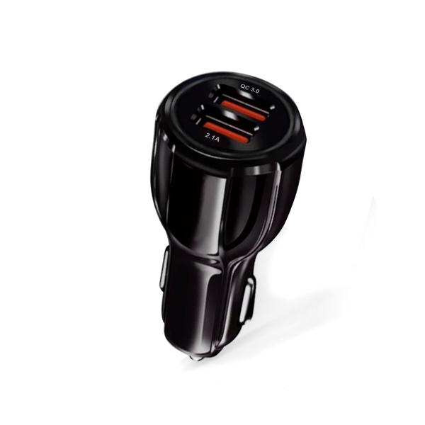 Vakoss TP-3273UK 2x USB-A Autós töltő - Fekete (5V / 3.1A)