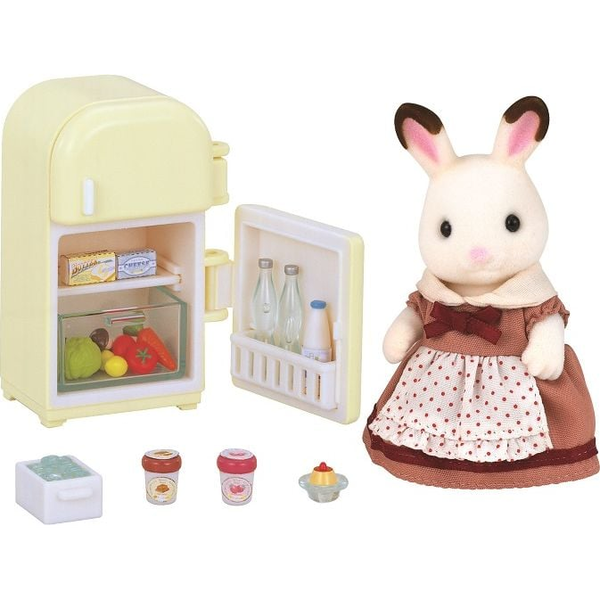 Sylvanian Families Csoki nyuszi mama hűtőszekrénnyel