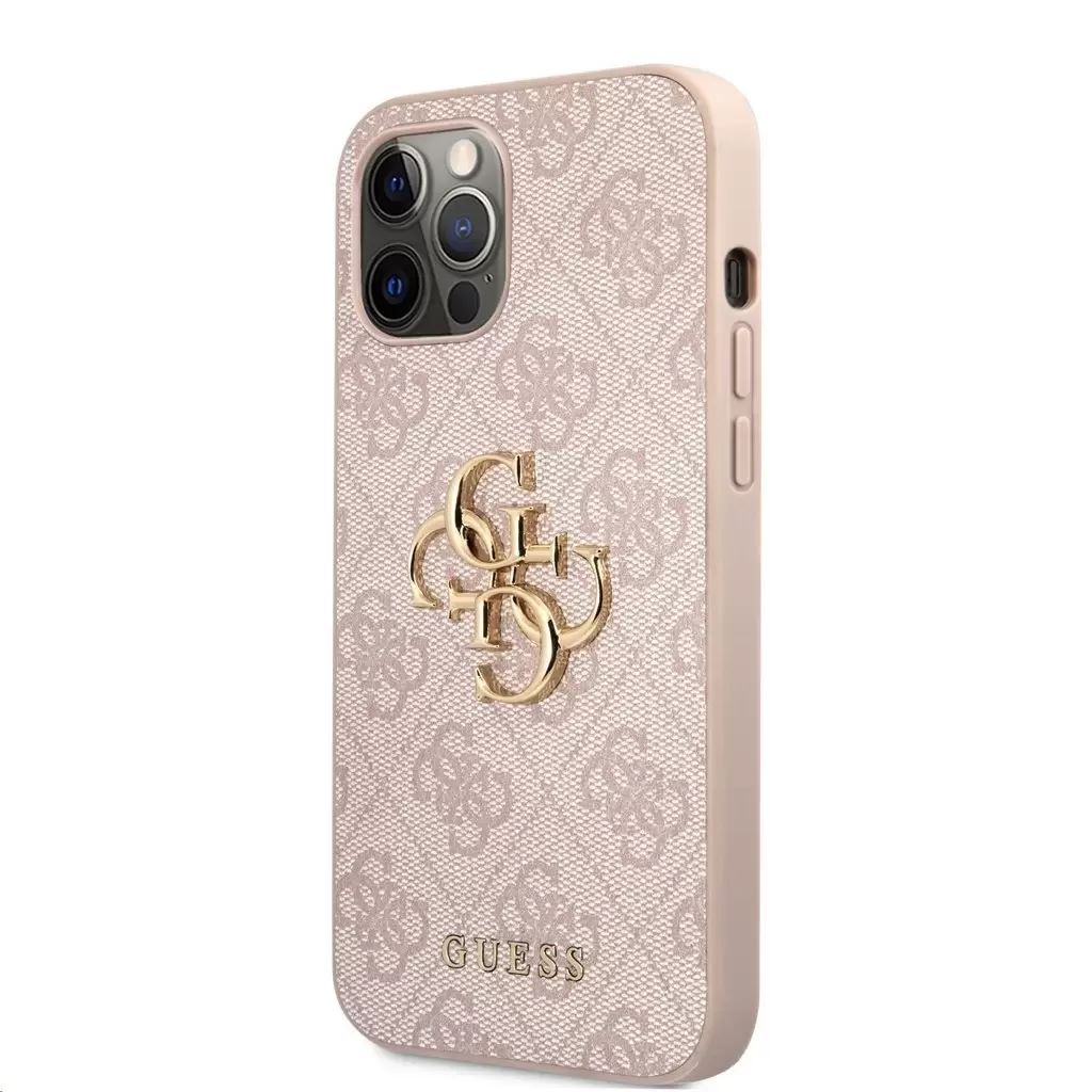 Guess Apple iPhone 12 / 12 Pro pink tok (GUHCP12M4GMGPI) (GUHCP12M4GMGPI)