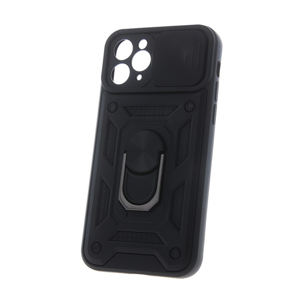 Defender szilikon telefonvédő (ütésállóság, tartógyűrű, kameravédő) FEKETE Samsung Galaxy A17 5G (SM-A176) "Gigapack csomagolás" (GP-172486)