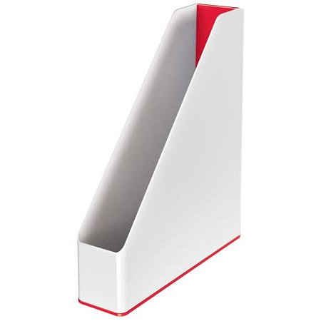 Leitz Iratpapucs, műanyag, 73 mm, kettős színhatású,  "Wow", piros (E53621026)