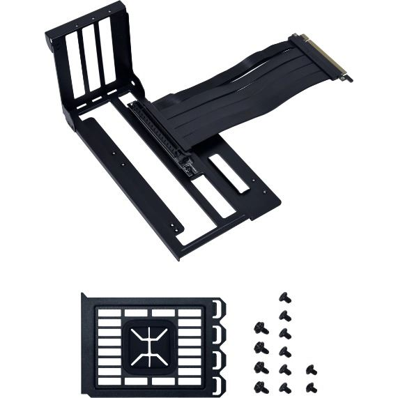 Lian Li függőleges GPU tartószett A3 m-ATX házhoz fekete (A3-1X) (A3-1X)