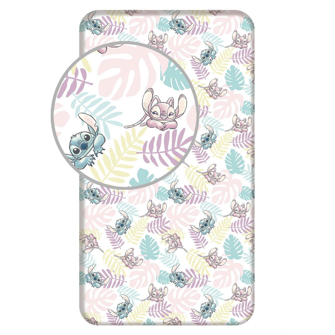 Jerry Fabrics Lilo and Stitch - Leaves 90 × 200 × 25 cm (8592753039380)