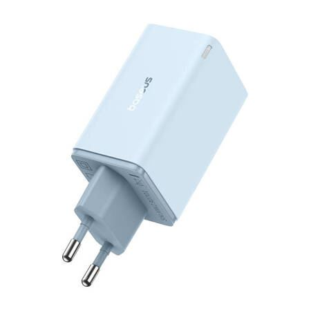 Nabíječka do sítě Baseus GaN6 Pro 2x USB-C + 2x USB 65W modrá
