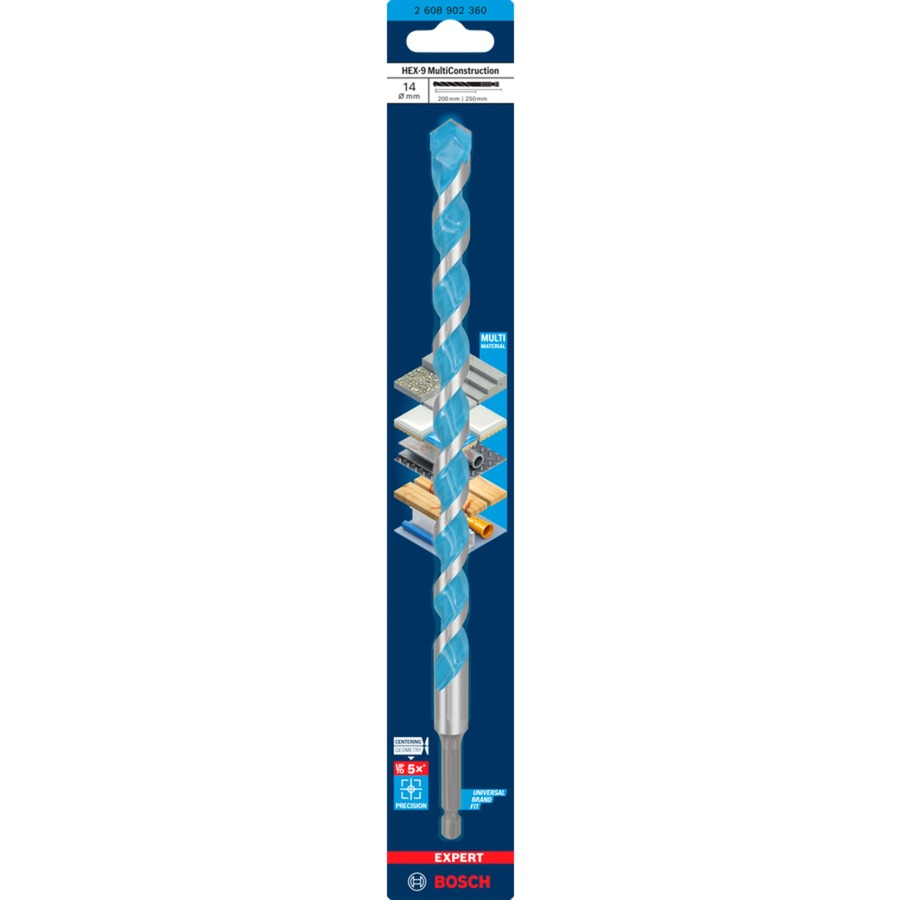 Bosch Expert HEX-9 MultiConstruction Fúrószár - 14x200mm (2608902360)