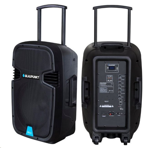 Преносима тонколона Blaupunkt, Професионална, Bluetooth FM/SD/USB/AUX/KARAOKE, 650W PA12