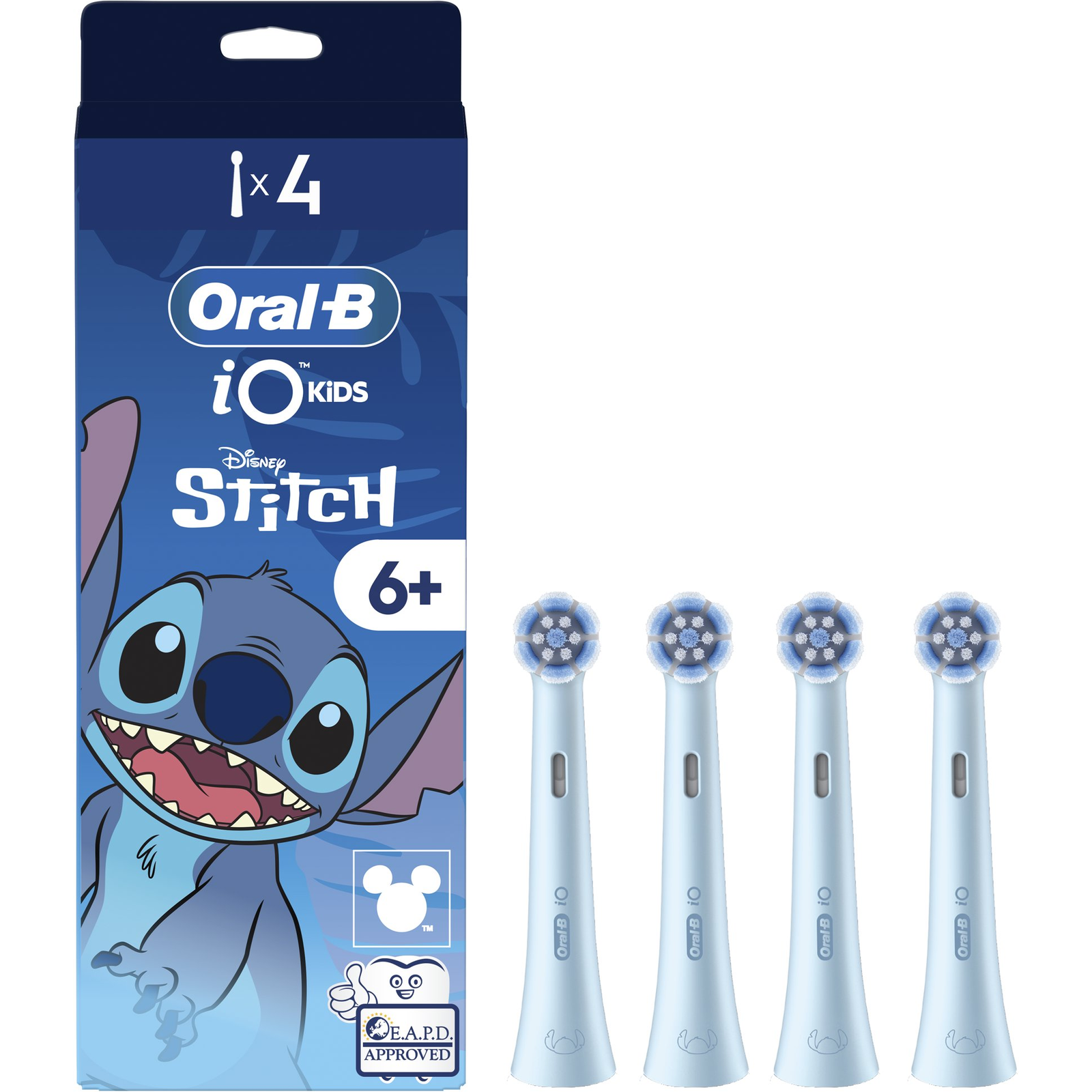 Oral-B iO Kids 6+ Disney Stitch, 4 db (8700216930710)