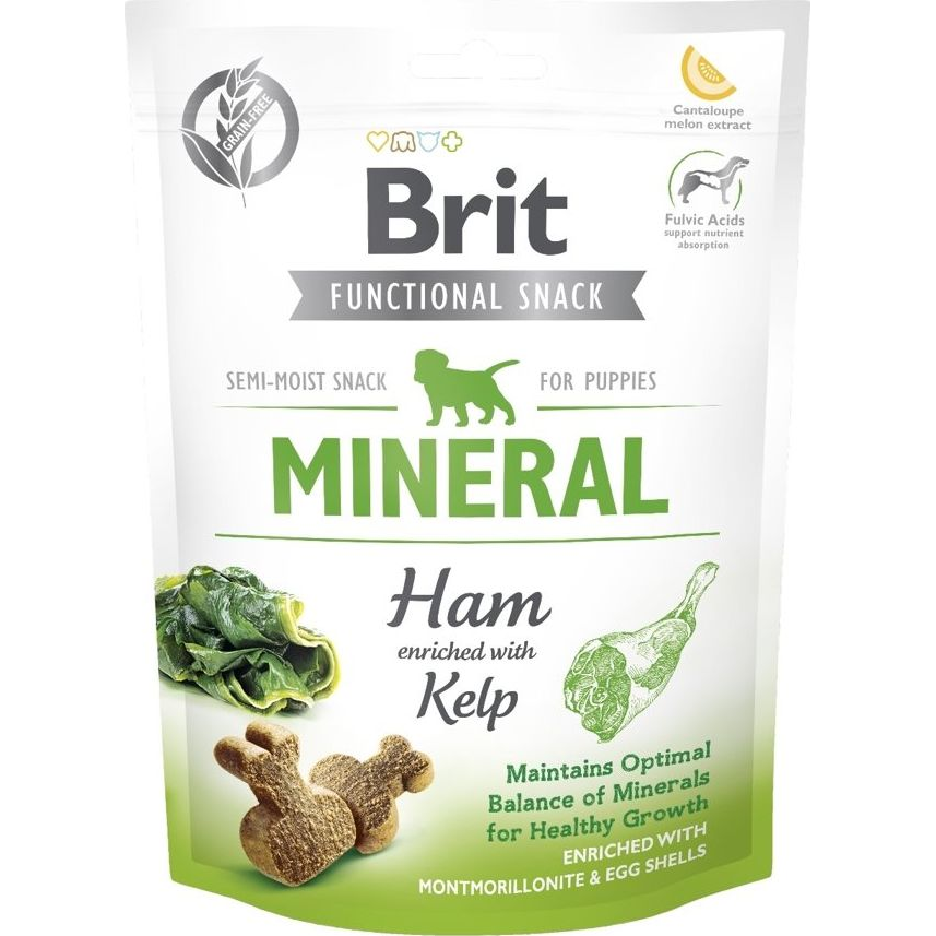 Brit Snack Dog Jutalomfalat 150 g Mineral Puppy Ham&Kelp 111581 (MS_16830)