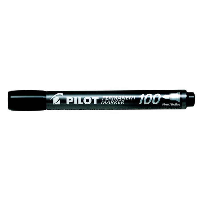 Pilot Permanent Marker 100 1mm Alkoholos marker - Fekete (SCA-100-20B)