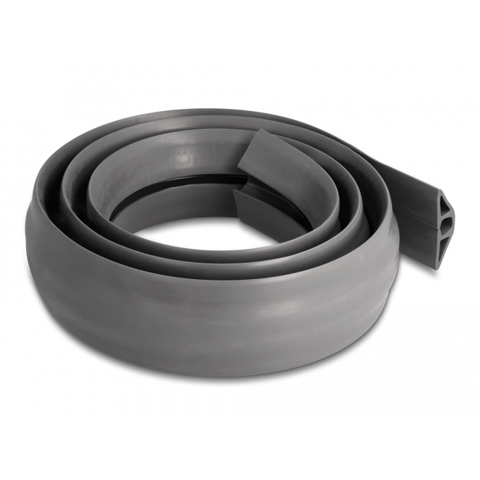 Delock PVC flexibilis kábelcsatorna 50 x 13 mm - hosszúság 1,5 m szürke (20732) (20732)