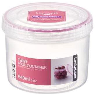 LOCK L & L ÉLELMISZERTÁROLÓ DOBOZ TWIST KEREK 640 ML (LLS131)