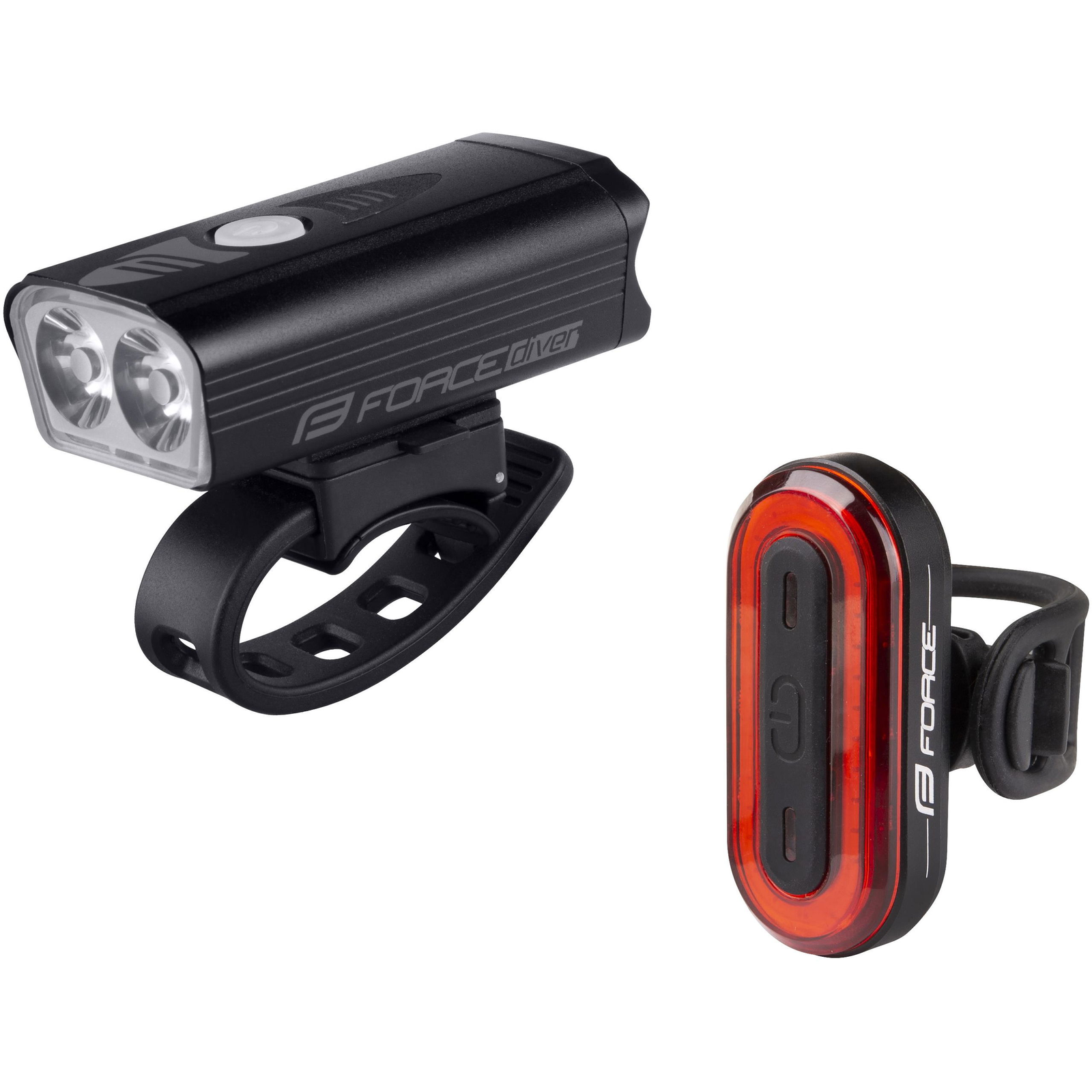 Force Diver ARC USB első + hátsó lámpa szett (454077)