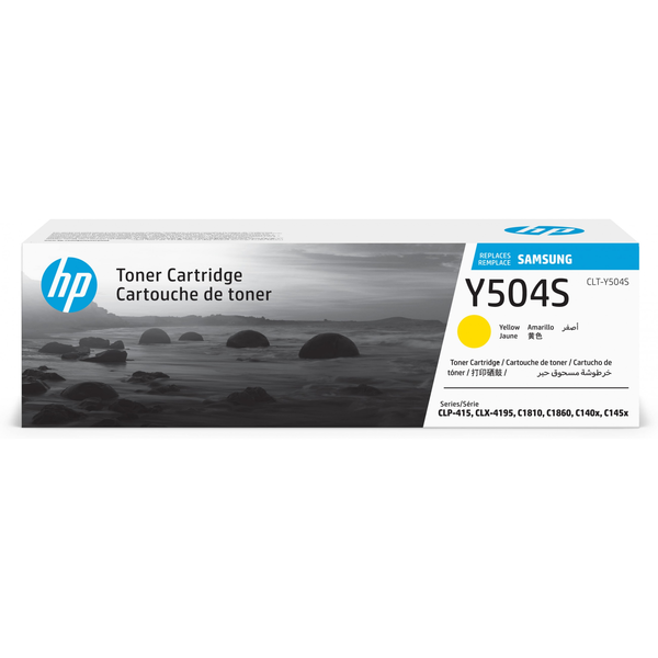 Samsung CLT-Y504S Yellow Original Toner Cartridge tonerpatron 1 stk