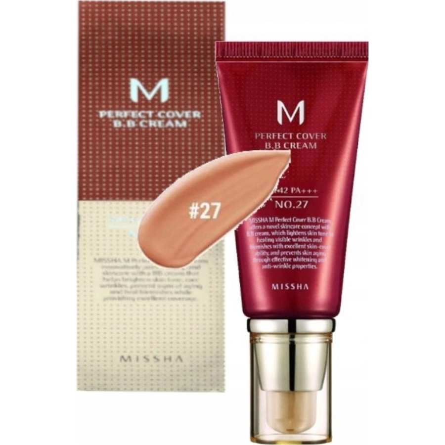 MISSHA Perfect Cover BB Krém #27 Honey Beige 50 ml (8809747940776)