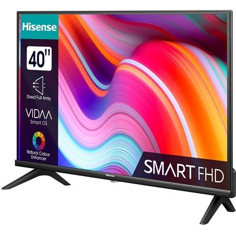 Смарт LED телевизор Hisense 40A4K, 100 см, Full HD, енергиен клас F