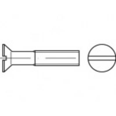 TOOLCRAFT TO-5361003 süllyesztett fejű csavar M1 3 mm egyeneshornyú ISO 2009 rozsdamentes acél A2 1000 db