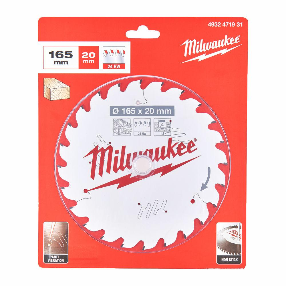 Milwaukee 4932471931 Körfűrészlap - 165x20x1,6 mm, Fogszám: 24 db (4932471931)