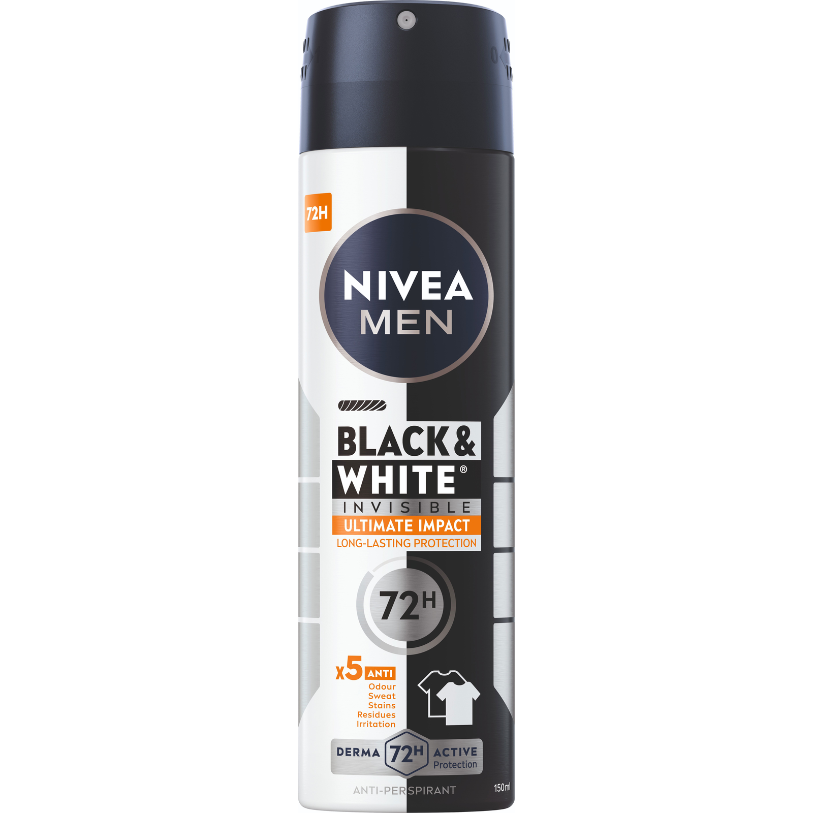 NIVEA MEN Black&White Invisible Ultimate Impact 150 ml (9005800329604)